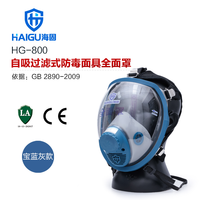 我司HG-800全面罩 防毒防尘面具 工业防毒面具