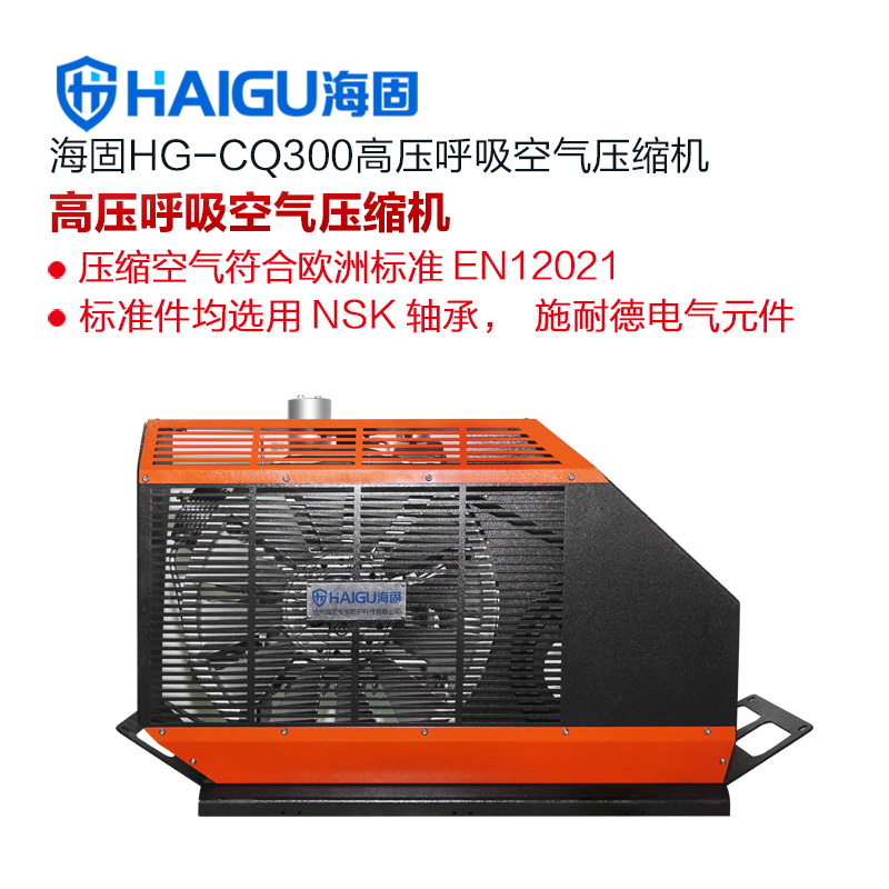我司HG-CQ300高压呼吸空气压缩机 正压式空气呼吸器充气泵